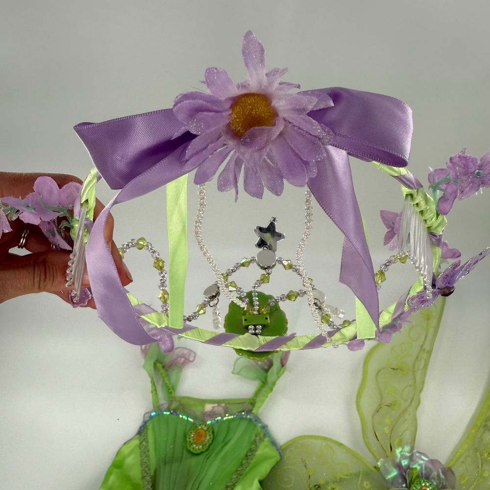RARE Disney Store Tinkerbell 5 Piece Costume Light Up Wings size 5/6 - Picture 5 of 14